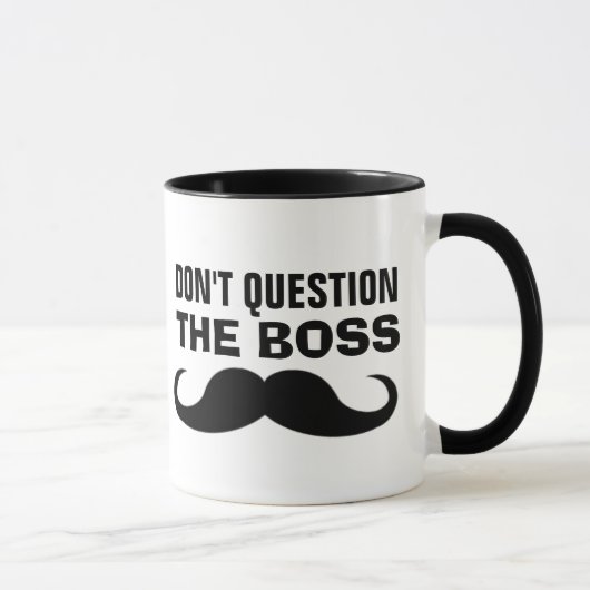 VRAAG DE BOSS Koffee Mugs NIET Mok (Rechts)