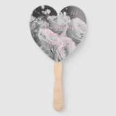 Vraag de bruid en bruidegom om te kussen handwaaier (Voorkant)