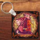 Vraag de draak sleutelhanger (Voorkant)