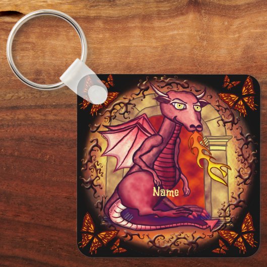 Vraag de draak sleutelhanger (Voorkant)