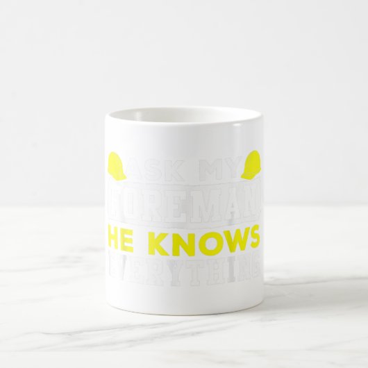 Vraag de voorman dat hij alles weet Mok (Center)