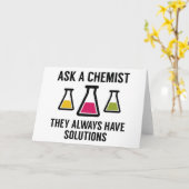 Vraag een chemicus kaart (Gele Bloem)