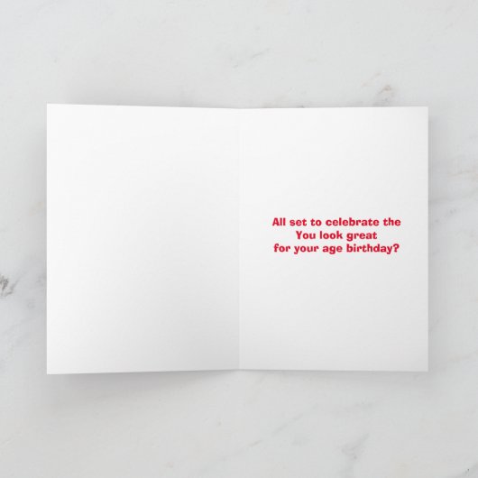 Vraag een hertelling  verjaardag Kaart (Binnen)