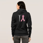 Vraag een overlevende borstkanker naar roze. hoodie (Achterkant volledig)