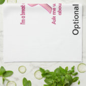 Vraag een overlevende van borstkanker over roze! theedoek (Gevouwen)