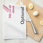 Vraag een overlevende van borstkanker over roze! theedoek (Quarter Fold)