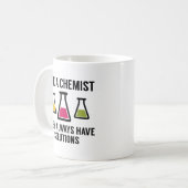 Vraag een scheikundige koffiemok (Voorkant links)