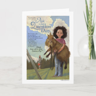 Vraag een Stomme Kaart van de Dag van de Vraag