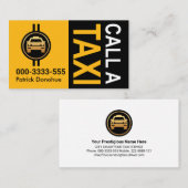 VRAAG EEN TAXI-CAB-driver Visitekaartje (Voorkant / Achterkant)