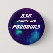 Vraag eens naar mijn sterrenstelsel ronde button 5,7 cm (Voorkant)