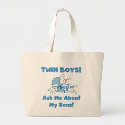 Vraag eens naar mijn tweelingschotel en cadeaus grote tote bag (Voorkant)