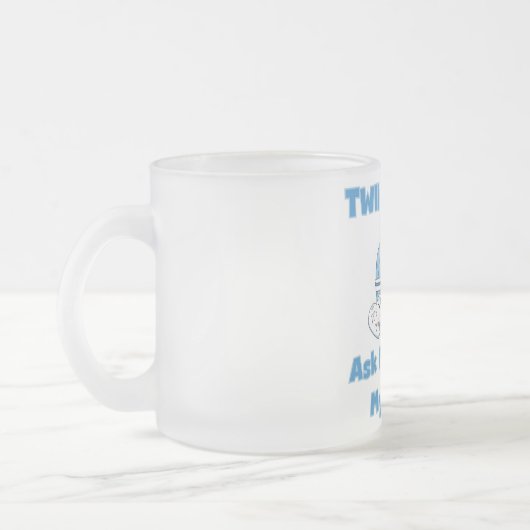 Vraag eens naar mijn tweelingschotel en cadeaus matglas koffiemok (Links)