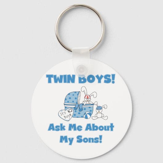 Vraag eens naar mijn tweelingschotel en cadeaus sleutelhanger (Voorkant)