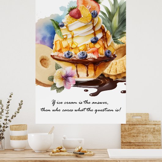 Vraag en antwoord poster (Keuken)