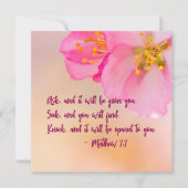 Vraag en het zal Christelijk Floral Inspirerend zi (Voorkant)