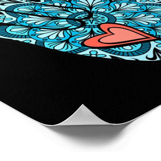 Vraag gebarentaal Ik hou van je gebaar Hart Doof A Poster (Hoek)