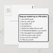 Vraag geen doctoraat briefkaart (Voorkant / Achterkant)