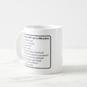 Vraag geen doctoraat koffiemok (Voorkant links)