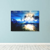 Vraag geloof ontvang op mooi natuur afbeelding canvas afdruk (Insitu (Houten vloer))