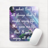 Vraag God Mousepad Muismat (Met muis)