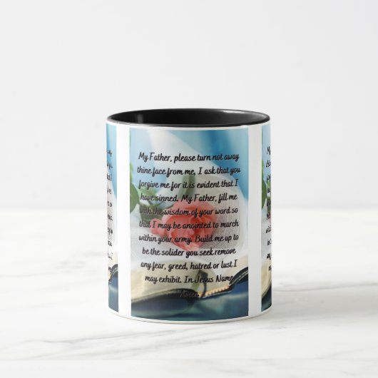 Vraag Gods vergiffenis Mok met twee tonen (Midden)