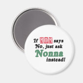 Vraag het aan Nonna Magneet (Voorkant / Achterkant)