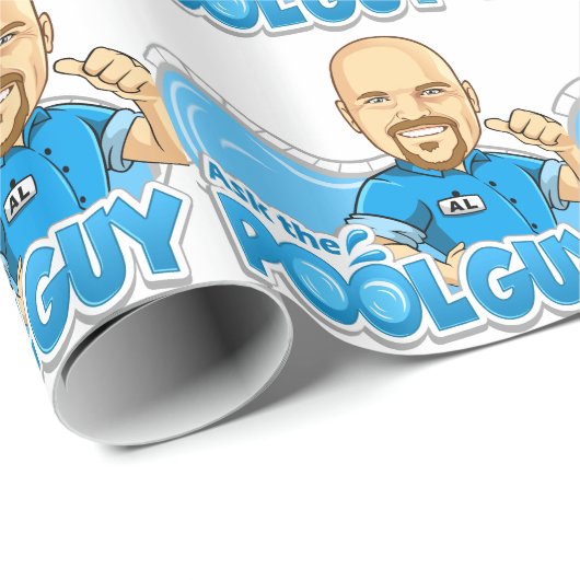 Vraag het de Pool Guy Cadeaupapier (Rol Hoek)