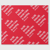 Vraag het grote Inspirerend leven Witte Tekst in r Cadeaupapier (Vlak)