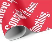 Vraag het grote Inspirerend leven Witte Tekst in r Cadeaupapier (Rol Hoek)