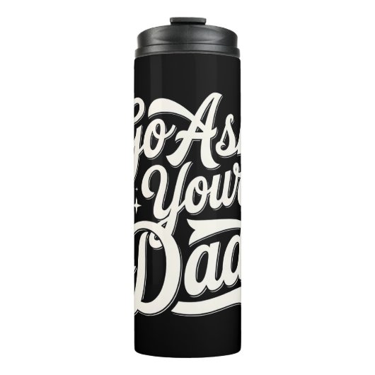 Vraag het je vader Grappig Moederdag  Thermosbeker (Voorkant)