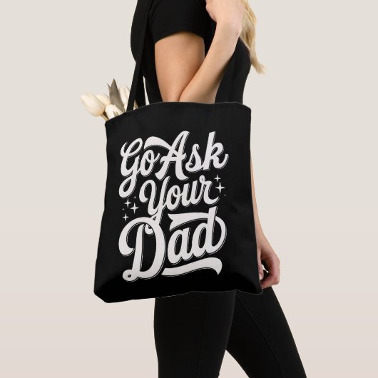 Vraag het je vader Grappig Moederdag  Tote Bag (Dichtbij)