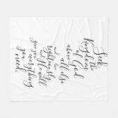 Vraag het Koninkrijk Matthew 6:33 Bijbelverse Fleece Deken (Voorkant (Horizontaal))