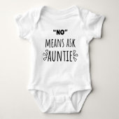 Vraag het maar aan tante Schattige Funny Baby tant Romper (Voorkant)