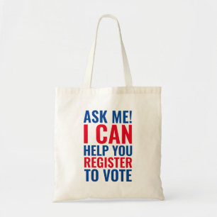 Vraag het me, ik kan je helpen je te registreren o tote bag
