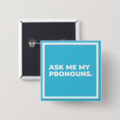 Vraag het me mijn Button Pronouns (Voorkant /achterkant)