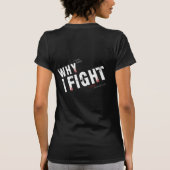 Vraag het me - Vrouwen - Zwart T-shirt (Achterkant)