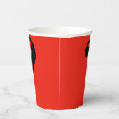 Vraag het merk Mystery Dare Red Black Paper Cups Papieren Bekers (Rechts)