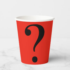 Vraag het merk Mystery Dare Red Black Paper Cups Papieren Bekers