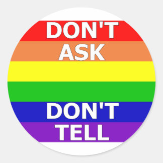 Vraag het niet aan Don. Ronde Sticker