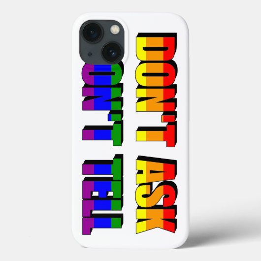 Vraag het niet aan iPad-aircase Case-Mate iPhone Case (Achterkant)