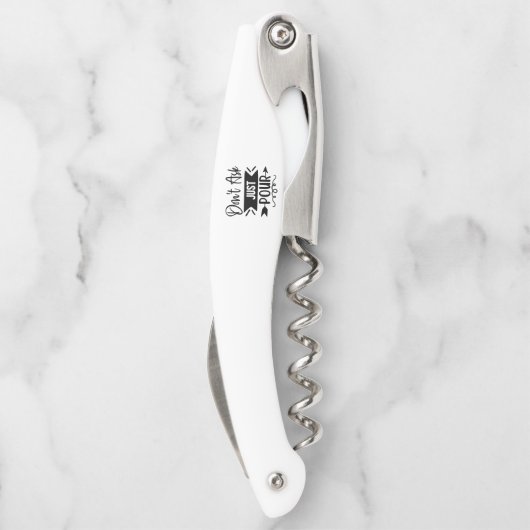 Vraag het niet alleen maar om Pour Kurkentrekker (Achterkant)