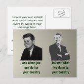 Vraag het niet Briefkaart (Voorkant / Achterkant)