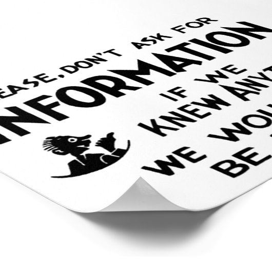 Vraag het niet... poster (Hoek)