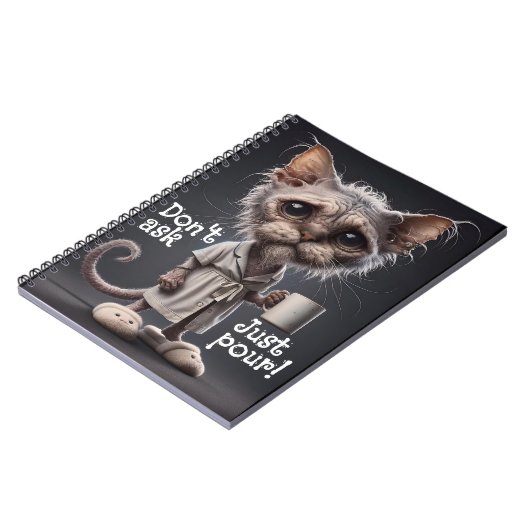 Vraag het niet, schenk gewoon! notitieboek (Linkerzijde)