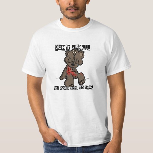 Vraag het niet... t-shirt (Voorkant)