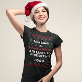 Vraag het Santa Ugly Christmas 'Sweater' T-shirt
