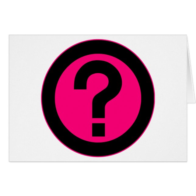 Vraag het Teken vragen het Symbool van de Vraag (Voorkant Horizontaal)