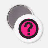 Vraag het Teken vragen het Symbool van de Vraag Magneet (Voorkant / Achterkant)