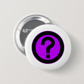 Vraag het Teken vragen het Symbool van de Vraag Ronde Button 5,7 Cm (Voorkant /achterkant)