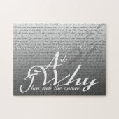 Vraag het, zoek Christelijk Poster Legpuzzel (Horizontaal)